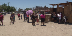 Se manifiestan vecinos de la Casa Redonda ante supuesto desalojo