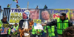 Realizan "megamentada" contra Trump en Playas de Tijuana
