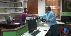 Estuvo en Palacio Municipal