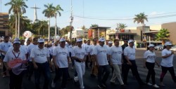 Marchan por el día mundial contra el tabaquismo