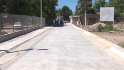 Concluyen trabajos en avenida en la villa de Ahome