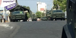 Militares aseguran inmueble por la avenida Juárez