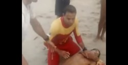 #Video Tiburón muerde la entrepierna de un joven y esto fue lo que pasó