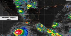 Se fortalece “Aletta” y se localiza al suroeste de Colima