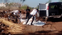Encuentran  cuerpo envuelto en plásticos
