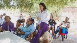 Buscará candidata apoyos para indígenas
