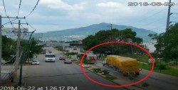 Así se vio el tráiler sin frenos que dejó 7 muertos en Chiapas