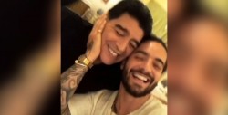 VIDEO: El efusivo beso de Maradona a Maluma que sorprende a seguidores