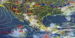Canal de baja presión provocará tormentas y granizadas