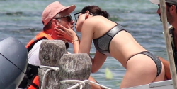 Eiza Gonzalez y Josh Duhamel de romance en Cancún