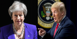Trump hablará con May sobre presión a Rusia