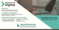 En Sinaloa la plataforma digital “Empresario Digital” atiende trámites en línea