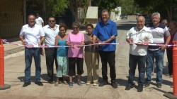 Entregan pavimentan en el ejido Morelos