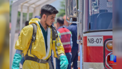 En Navojoa, bomberos se capacitan contra sustancias químicas