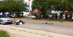 Muere motociclista por ir a exceso de velocidad