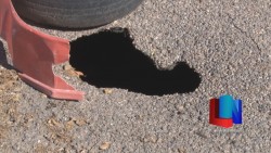 En Cajeme, aparece socavón en Calle Mayo