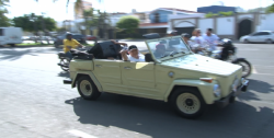 Encabeza caravana de agradecimiento "Químico" Benítez