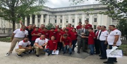 Equipo Sinaloa de Beisbol visita la Casa Blanca