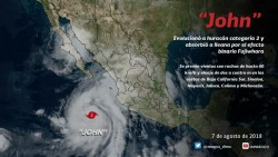Huracán "John" traerá lluvias