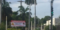 Vecinos de la Guadalupe colocan manta, advierten estar cansados de los robos