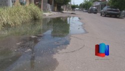 Exigen vecinos del sur de Obregón que se repare drenaje