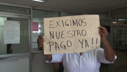 Trabajadores del sector salud exigen pago del fondo de ahorro