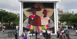 Indígenas mexicanos logran récord Guinness al mosaico más grande