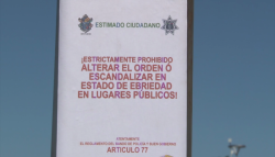 Policía turística coloca señalamientos de advertencia
