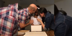 Cautivadora reacción de niña al enterarse que será adoptada