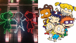 ¿Los Rugrats están en las luces del mes patrio en el Zócalo?