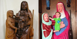 Épico desastre al restaurar tres tallas del siglo XV a lo ‘Ecce Homo’