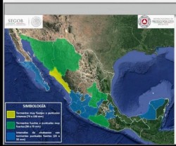 Lloverá muy fuerte en Sinaloa