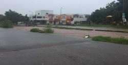 Caos vial por lluvias intensas registradas en Culiacán