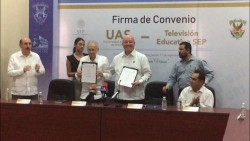 UAS y Televisión Educativa de la SEP firman convenio de colaboración