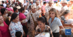 Atendieron a familias afectadas por las lluvias en Benito Juárez, Sonora