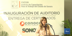 El ICATSON es beneficiado con nuevo auditorio para sus alumnos