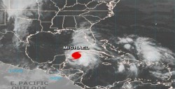 "Michael" se convierte en huracán categoría 1 frente a Cozumel, Quintana Roo