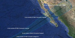 Se esperan lluvias para el noroeste de México