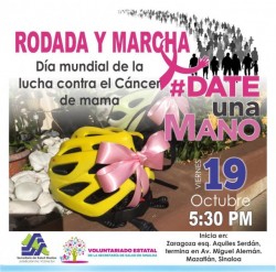 Invitan a marcha y rodada en pro de la prevención del cáncer de mama