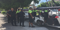Llegan a los golpes dos pulmoneros en plena zona turística