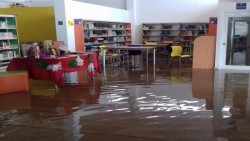 Siguen las reparaciones de la biblioteca