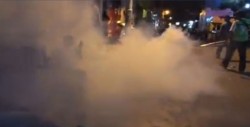 Fumigan a miembros de caravana migrante en Chiapas