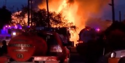 Se registra explosión de tanques de combustible en NL