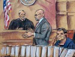 Finaliza primer día del juicio contra el Chapo