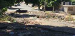 En muy malas condiciones la calle Ernesto Damy