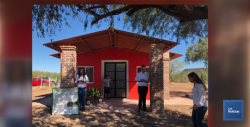 Construyen Ecojóvenes casa con gavilla de trigo