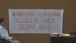 Afectados por inundaciones exigen apoyo del FONDEN