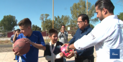 Inaugura Alcalde de Cajeme cancha deportiva