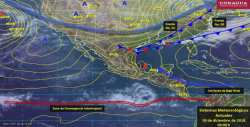 Frente frío 14 provocará lluvia y bajas temperaturas