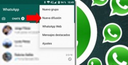 Podrás enviar mensaje por Whatsapp a más de 250 personas
